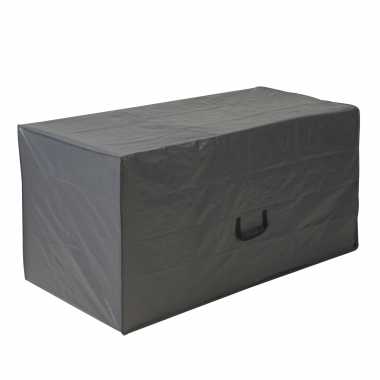1x grijze tuinkussens/loungekussens opberghoezen/beschermhoezen met rits 150 x 75 x 75 cm