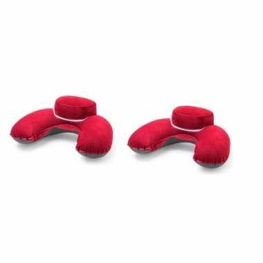 2x rode reiskussens extra dik