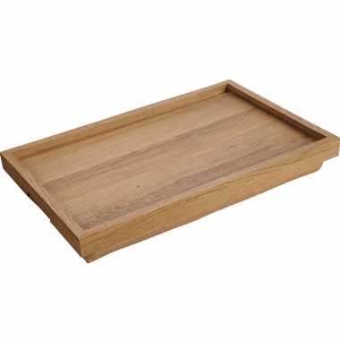 Houten schootkussen/laptray 32 x 50 cm met afneembaar kussen