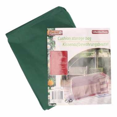 Kussenopbergtas 120 x 50 x 25 cm groen