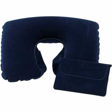 Opblaasbare nekkussentjes blauw