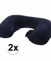 2x stuks opblaasbare nekkussentjes