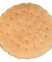 Bank kussen chocolade koekje 40cm