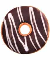 Bank kussentje chocolade donut 40 cm