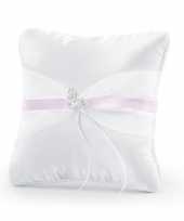 Bruiloft ringkussentje met vlinder