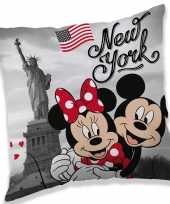 Disney mickey en minnie mouse sierkussen bankkussen 40 x 40 cm