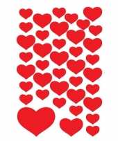 Hartjes sticker kussentjes 240x stuks
