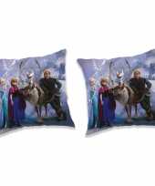Set van 2x stuks disney frozen sierkussens bankkussens 40 x 40 cm