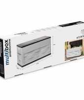 Tuinkussen bewaarbox lichtgrijs 119 x 46 x 60 cm